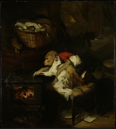 The Cat's Paw by Edwin Henry Landseer