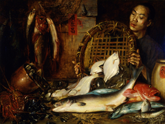 The Chinese Fishmonger by Theodore Wores