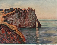 The Cliff and the Porte d'Aval by Claude Monet