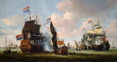 The Dutch Fleet in the Harbor of Amsterdam by Abraham Storck