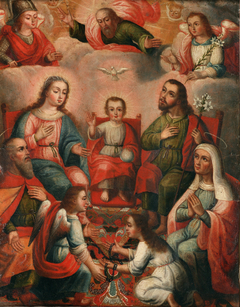 The family of Christ Child with the imprisoned soul of Divine Love by Anonymous