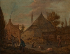 The Farmyard by Adriaen Brouwer