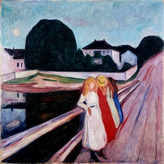 The Girls on the Bridge by Edvard Munch