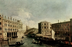 The Grand Canal at the Rialto by Canaletto