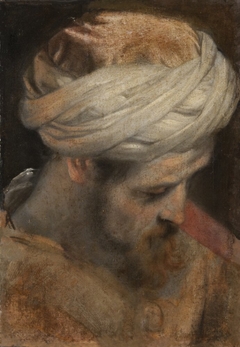 The Head of a Priest, study for The Circumcision by Federico Barocci