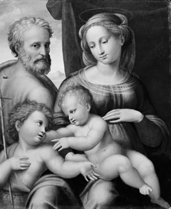 The Holy Family and St John by Innocenzo di Pietro Francucci da Imola