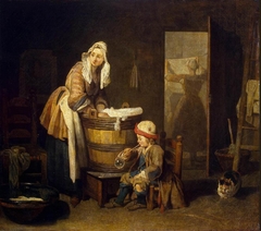 The Laundress by Jean-Baptiste-Siméon Chardin