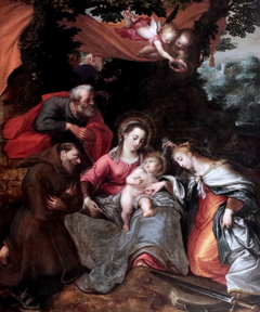 The Mystic Marriage of St. Catherine by Otto van Veen