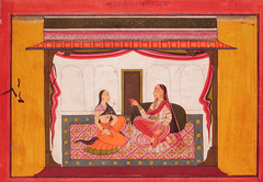 The neglected nayika confides in a sakhi by Anonymous