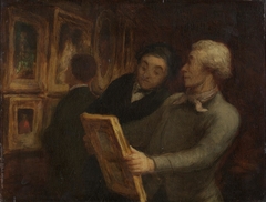 The Painting-Lovers by Honoré Daumier