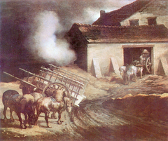 The Plaster Kiln by Théodore Géricault