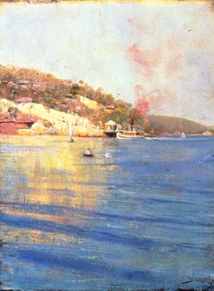 The Point Wharf, Mosman Bay by Arthur Streeton