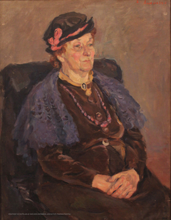 The portrait of the actress V. Marchenko by Eranuhi Aslamazyan