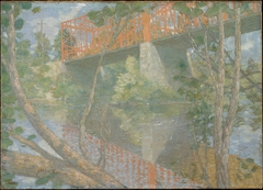 The Red Bridge by J. Alden Weir