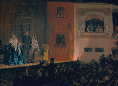 The Théâtre du Gymnase by Adolph von Menzel