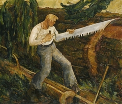 The Timber Bucker by Ernest Ralph Norling