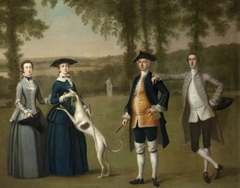 The Trevelyan Conservation-piece: Sir John Trevelyan, 4th Bt (1735-1828) with his Wife Louisa Simond, Lady Trevelyan, his Son Sir John Trevelyan, 5th Bt (1761-1846) and his Daughter Helena Trevelyan by Arthur Devis