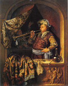 The Trumpetter by Willem van Mieris