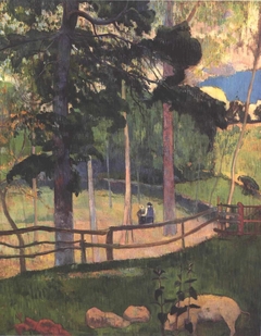 The walk by Paul Gauguin