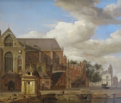 Townscape by Jan van der Heyden