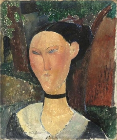 Femme au ruban de velours by Amedeo Modigliani