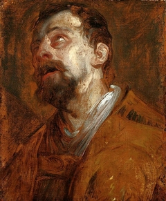 Studium głowy św. Huberta (?) by Anthony van Dyck