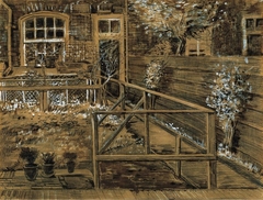 The Back Garden of Sien’s Mother’s House, The Hague / Sien's Mother's House, Closer View by Vincent van Gogh