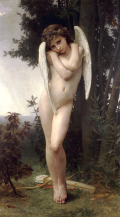 L'amour mouillé by William-Adolphe Bouguereau