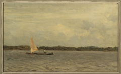 Vaart met boot by Willem Bastiaan Tholen