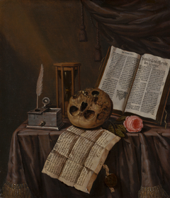 Vanitas Still Life by Evert Collier