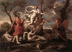 Vénus présente à Énée les armes forgées par Vulcain by Nicolas Poussin