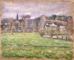 View of Bazincourt (Vue de Bazincourt) by Camille Pissarro