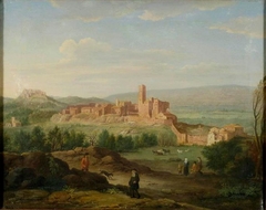 View of Borghetto by Hendrik Frans van Lint