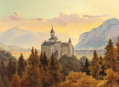 View of Schloss Ambras near Innsbruck.jpg by Edmund von Wörndle