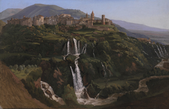 View of Tivoli in Italy by Gustaf Wilhelm Palm