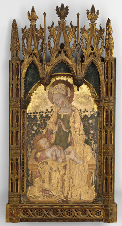 Virgin and Child before a Rose Hedge by Gentile da Fabriano