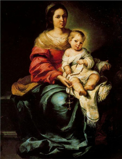 Virgin and Child, with rosary by Bartolomé Esteban Murillo