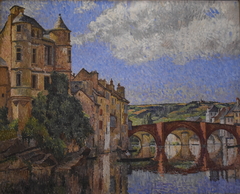 Vue d'Espalion (Aveyron) by Alphonse Roubichou