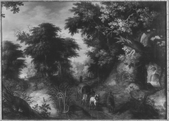 Waldlandschaft (und Werkstatt) by Abraham Govaerts