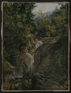 Wasserfall bei Ohlstadt by Johann Georg von Dillis