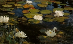 Water Lilies, Study for the Youth and a Mermaid by Albert Edelfelt