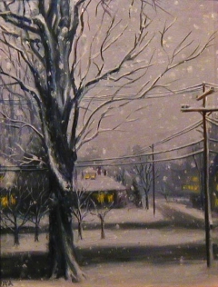 "Winter's Elm" by Lydia Martin© (20"x16") oil on wood panel by Lydia Martin