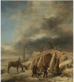 Winter Scene by Philips Wouwerman