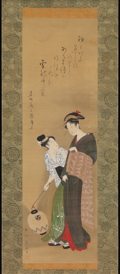 Woman and Attendant by Utagawa Toyokuni I