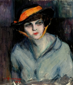 Woman Wearing a Hat by Jalmari Ruokokoski