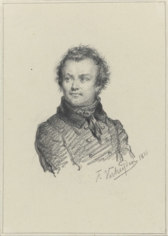 Zelfportret van de schilder François Verheyden by François Verheyden