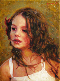 "Portrait of a girl" by Οδυσσέας Οικονόμου