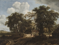 A Cottage in the Woods by Meindert Hobbema