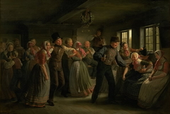 A Country Dance in the Hedebo District, Zealand by Julius Exner