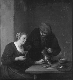 A Couple in an Interior by Adriaen van Ostade